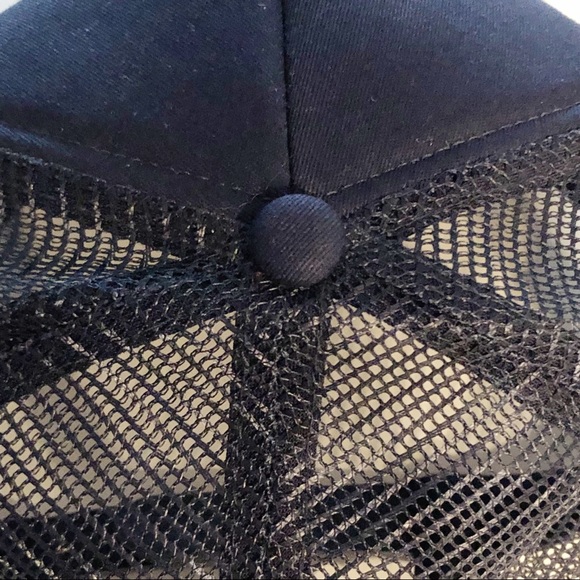 NWOT WATERMAN C4 Slate Blue Red Embroidered C4 Logo Snap Back Mesh Trucker Hat - Picture 7 of 13